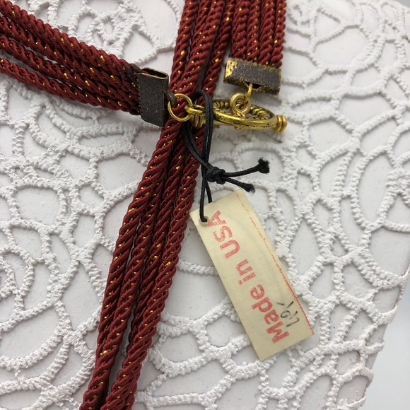 Falcon Feather Rope Necklace made in NYC - Picture 4 of 7